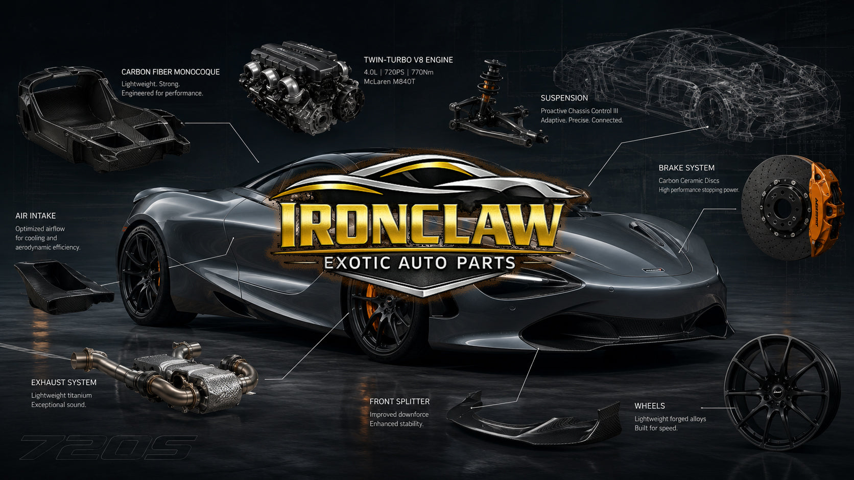McLaren Interior Parts - IronClaw Exotic Auto Parts