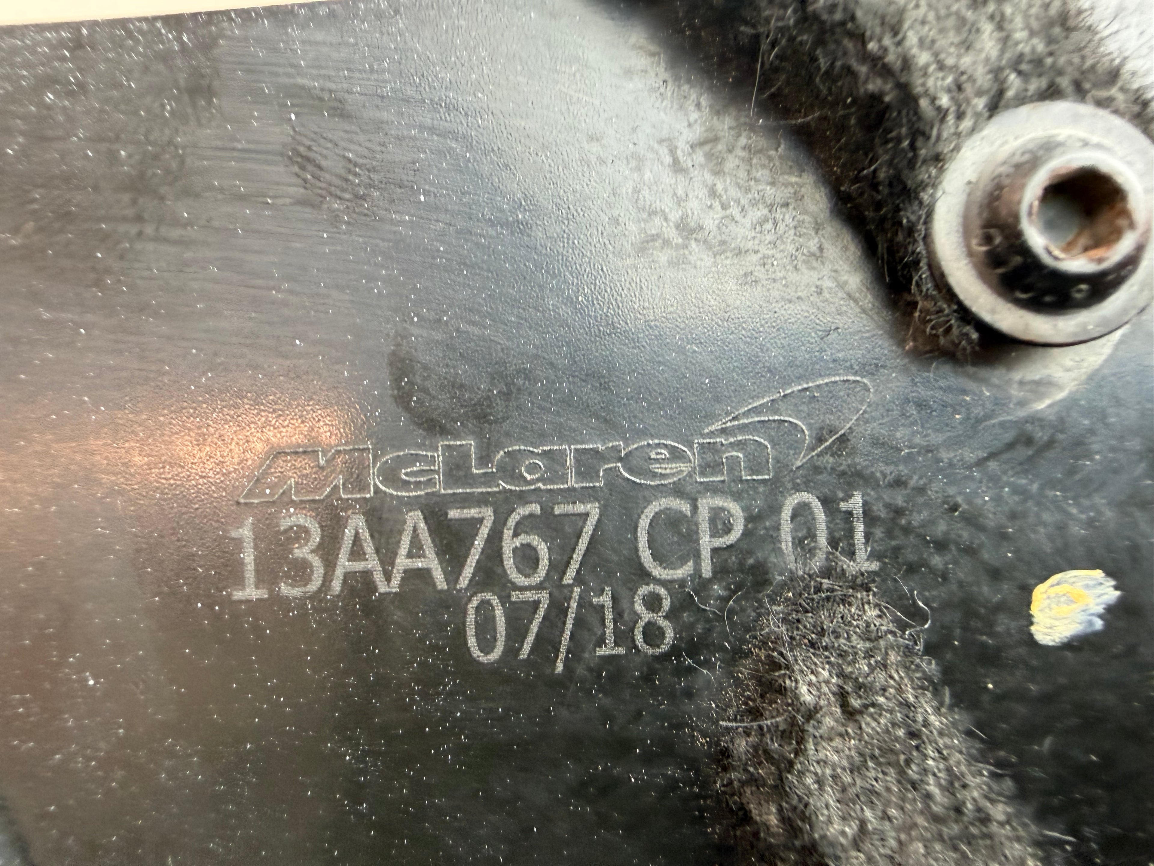 McLaren 570S 540C 570GT 600LT LH Left Duct Mount Bracket OEM 13AA767CP