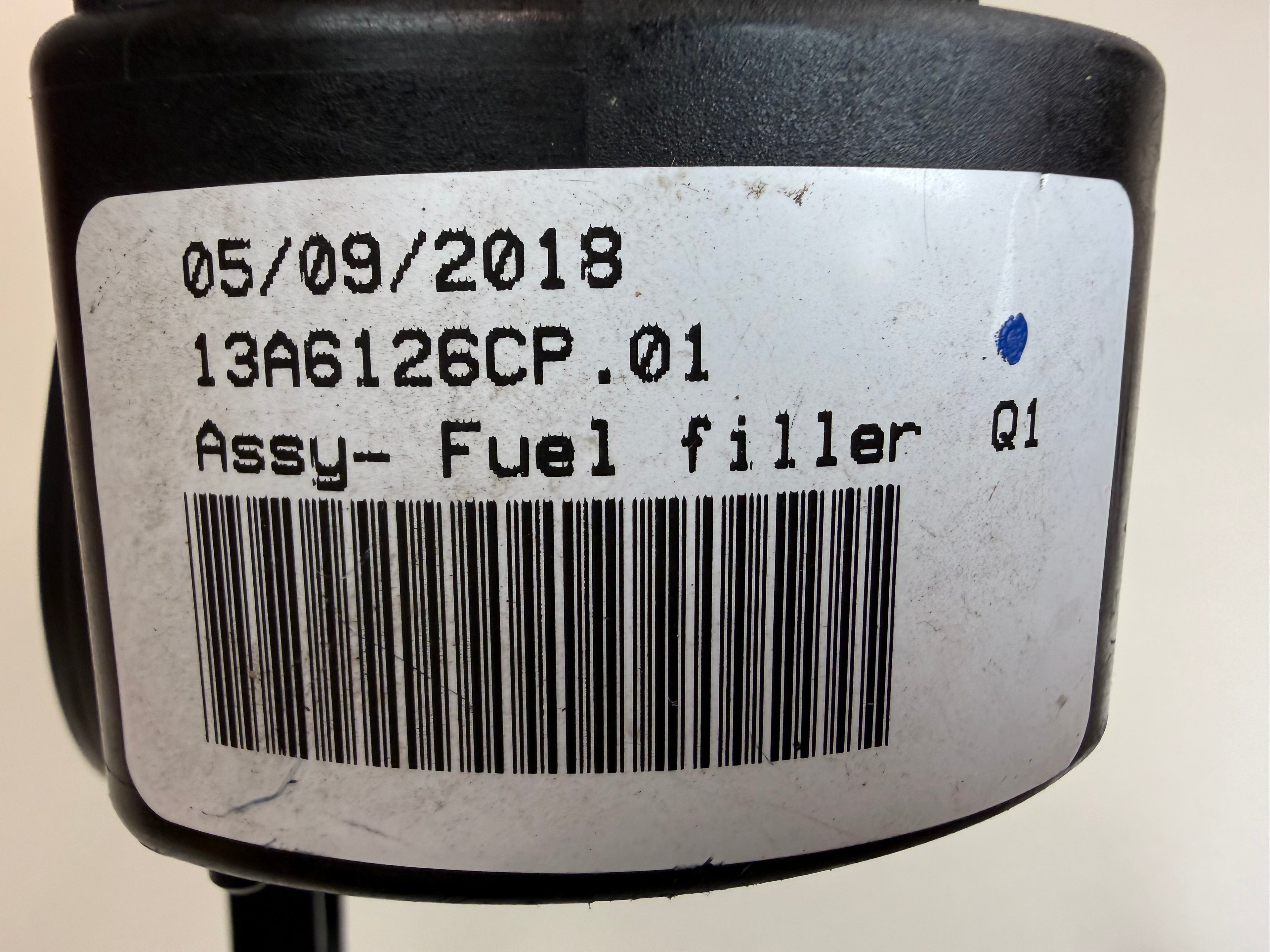 McLaren 570S 540C 570GT 600LT White Fuel Filler Assembly OEM 13A6126CP