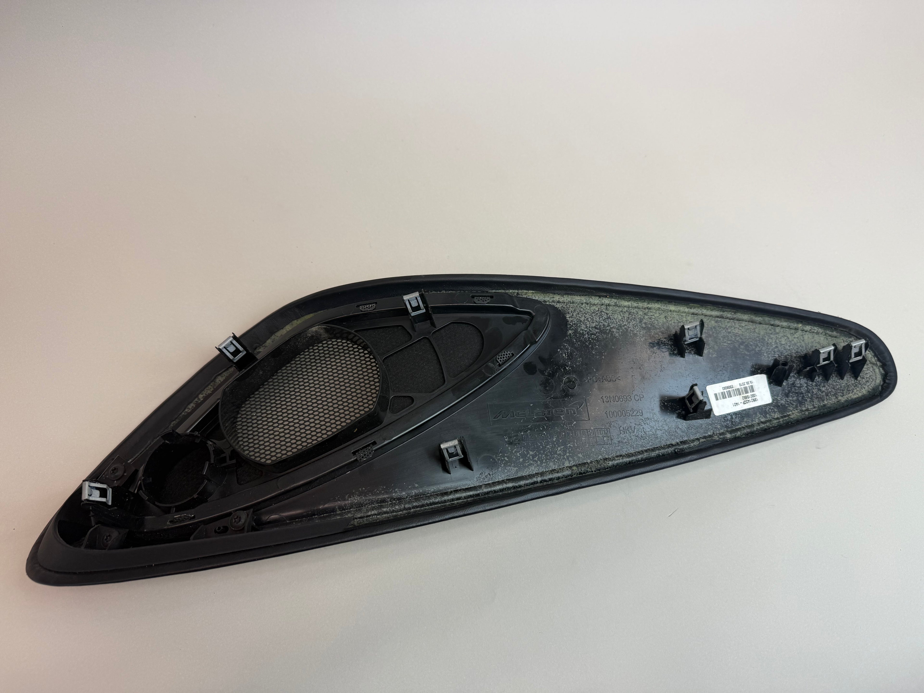McLaren 570S 540C 570GT 600LT RH Right Door Speaker Cover Panel Bowers & Wilkins OEM 13N0693CP
