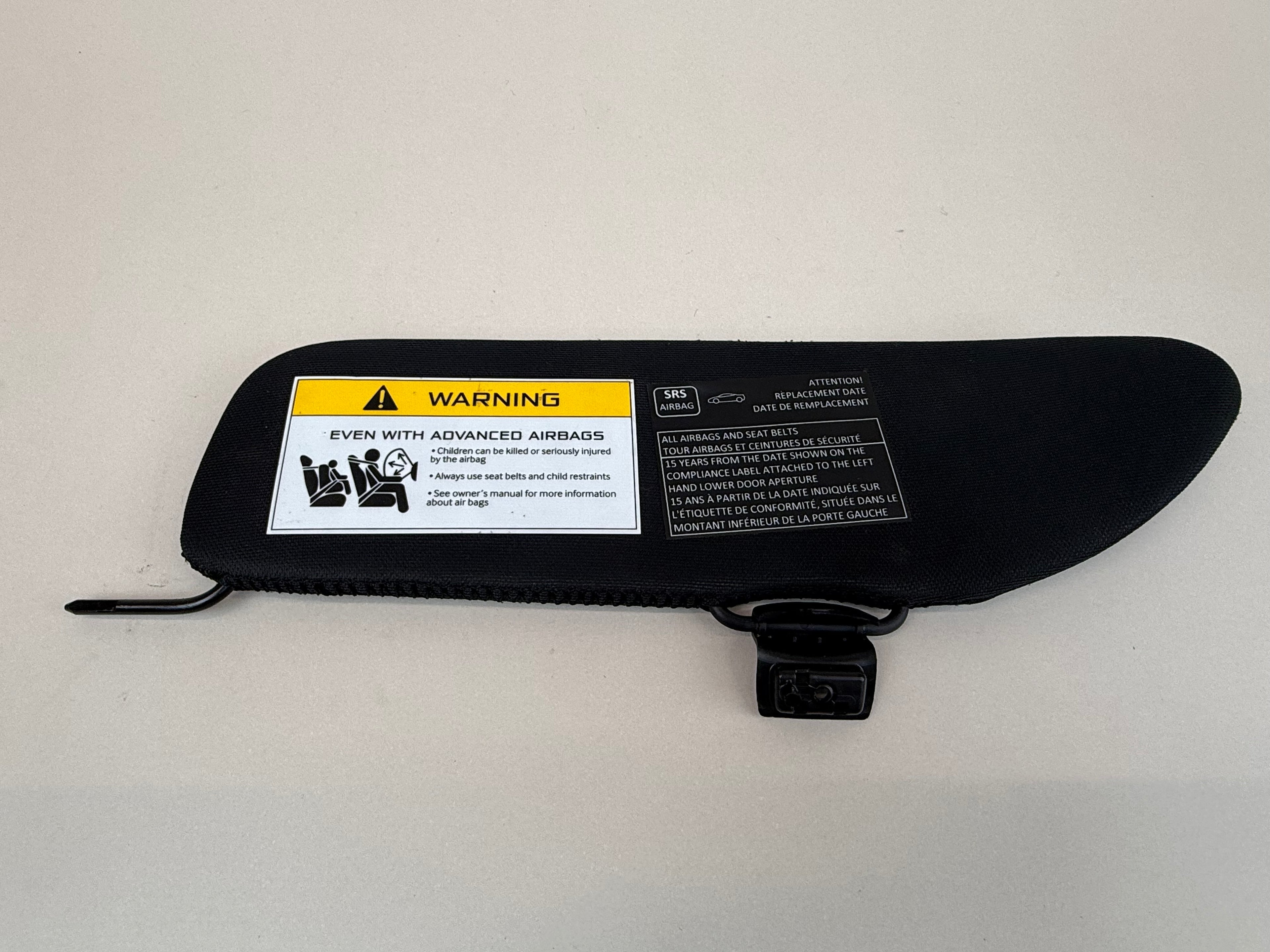 McLaren 570S 540C 570GT 600LT RH Right Sun Visor Black OEM