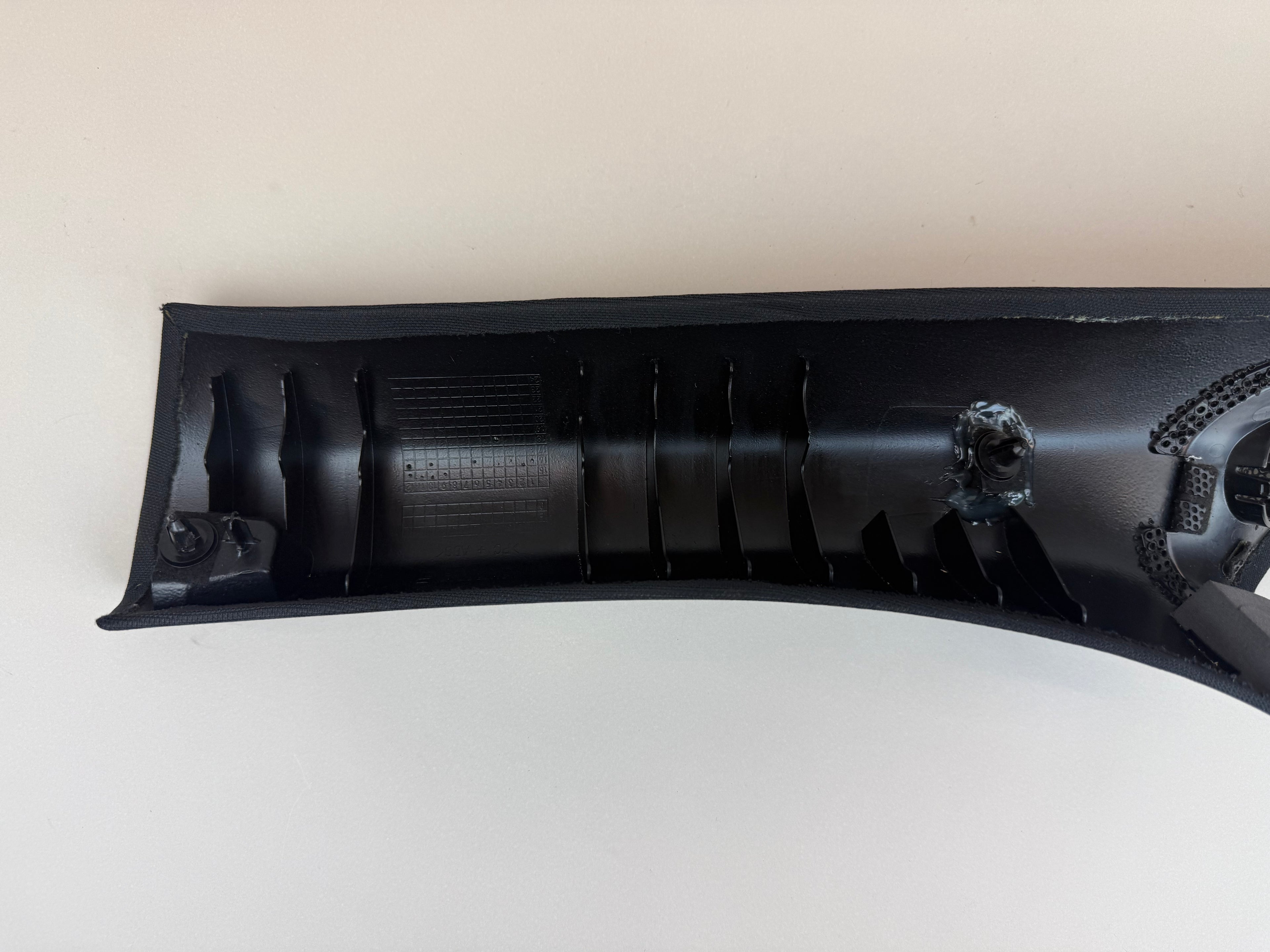 McLaren 570S RH Right A-Pillar Interior Trim Panel Carbon Black Textile OEM 13N2922CP