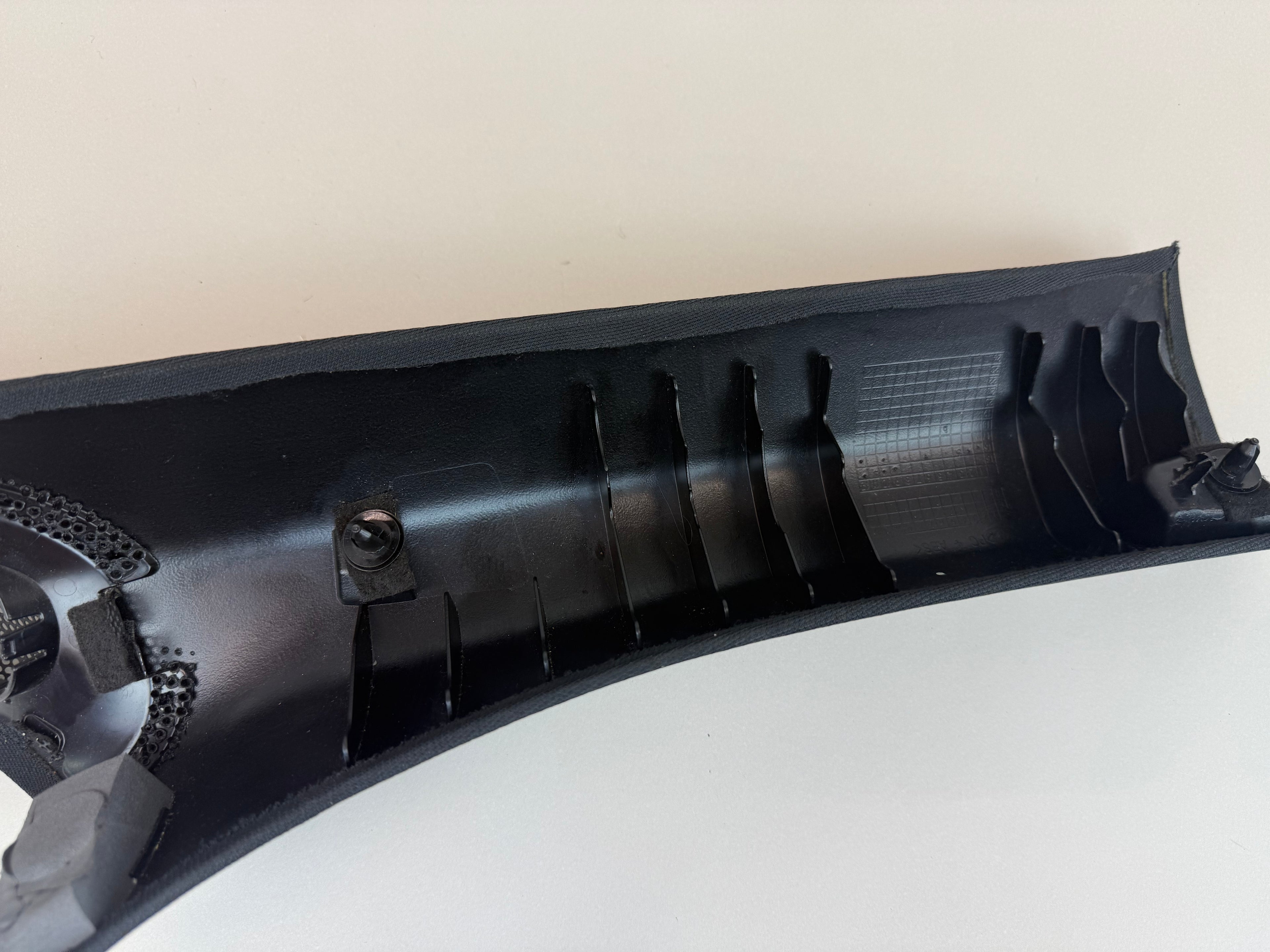 McLaren 570S LH A-Pillar Interior Trim Panel Carbon Black Textile OEM 13N2821CP