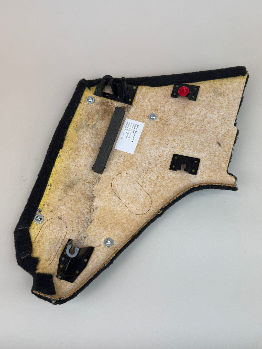 McLaren 570S 540C 570GT 600LT RH Passenger Side Carpet Trim Panel Storage Net 11N1336CP OEM