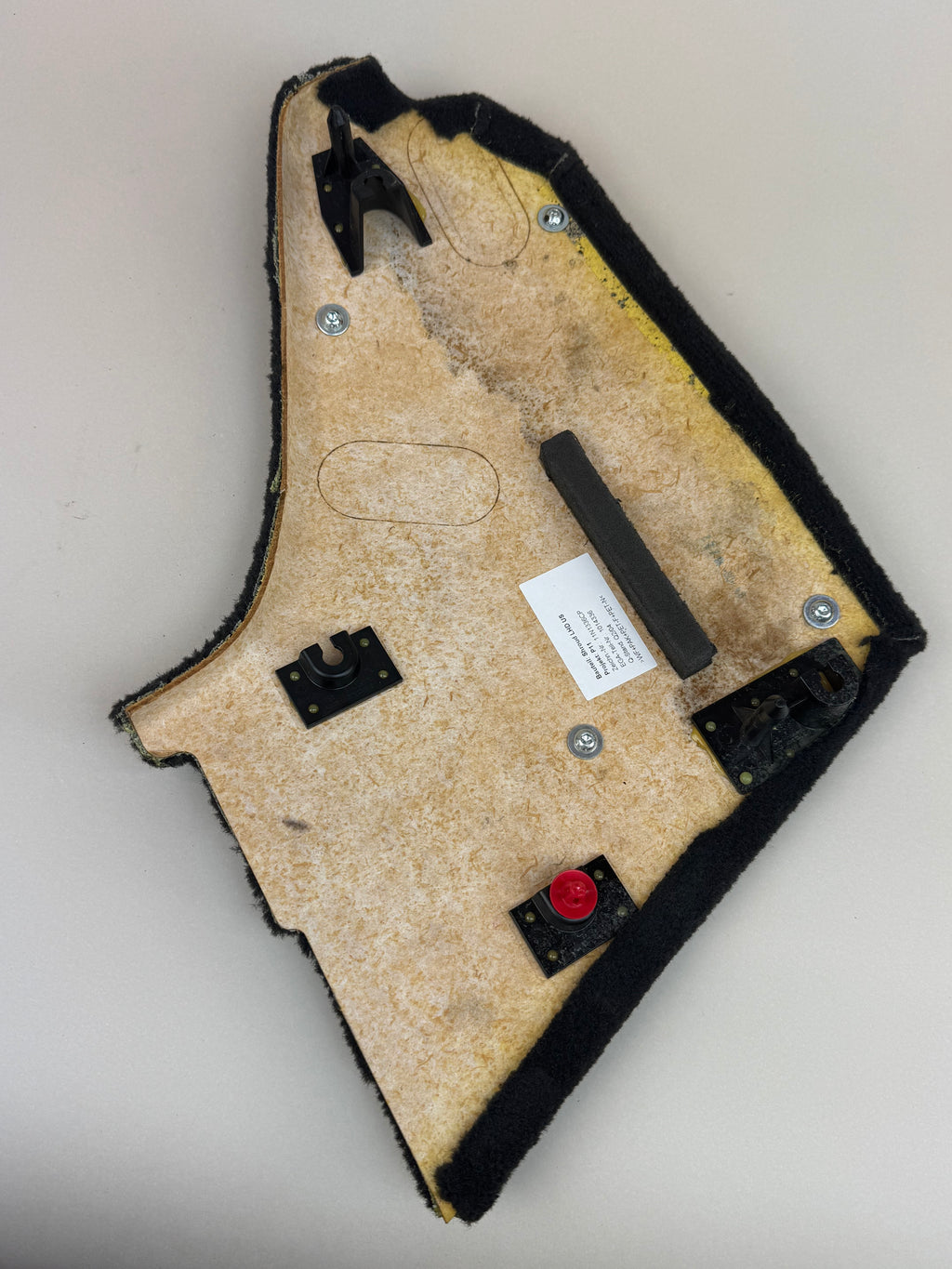 McLaren 570S 540C 570GT 600LT RH Passenger Side Carpet Trim Panel Storage Net 11N1336CP OEM