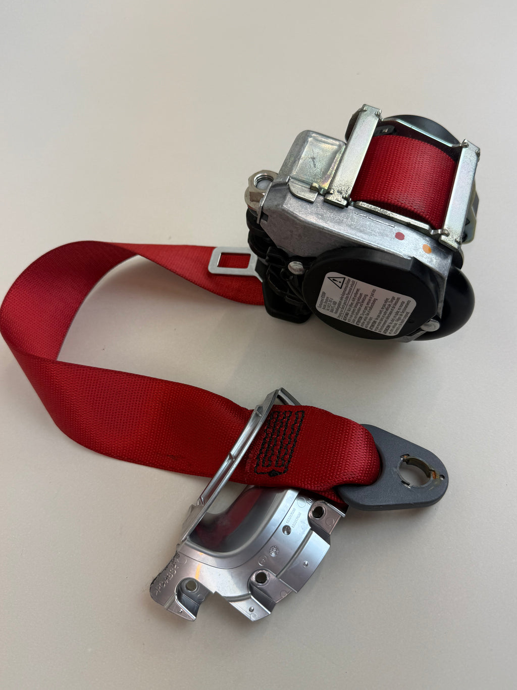 McLaren 570S 540C 570GT 600LT RH Right Red Seat Belt Retractor Assembly 11N4130CP OEM 2016-2021
