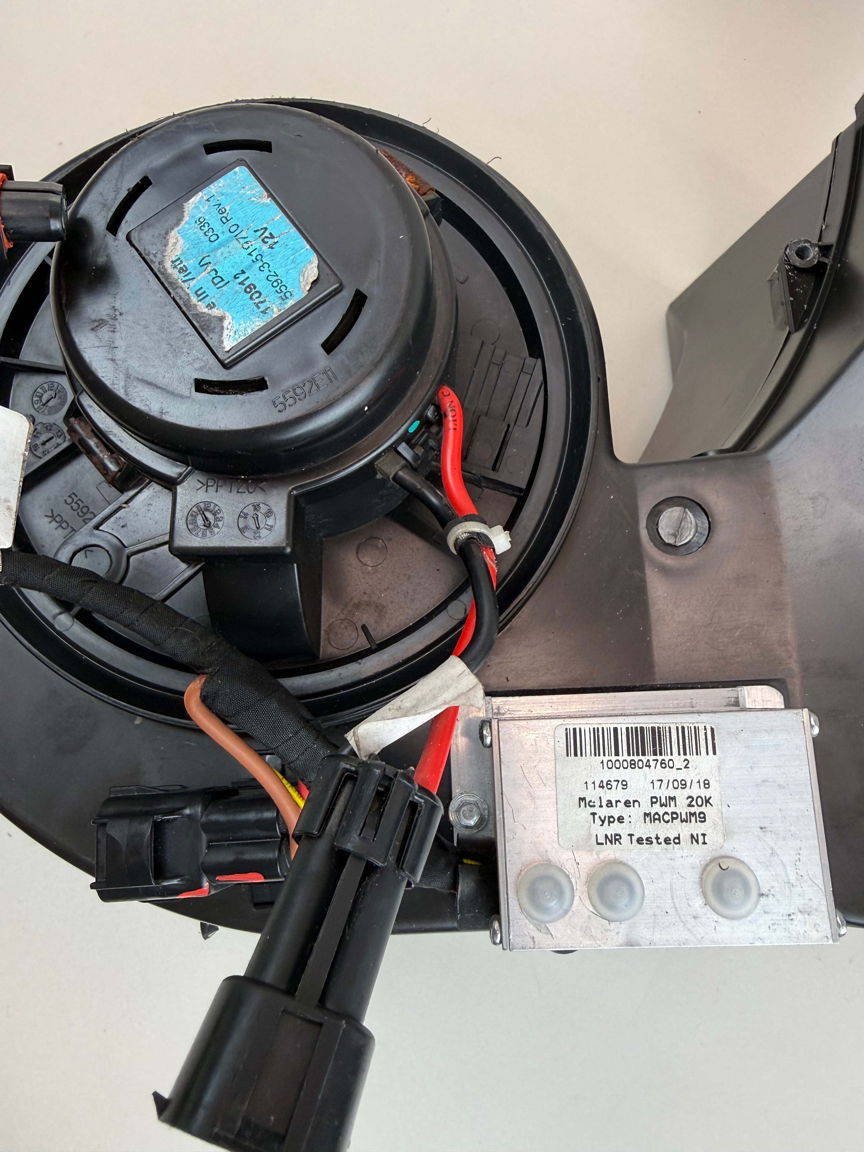 McLaren 570S 540C 570GT 600LT HVAC EVAP Lower Blower Assembly OEM 2016-2021