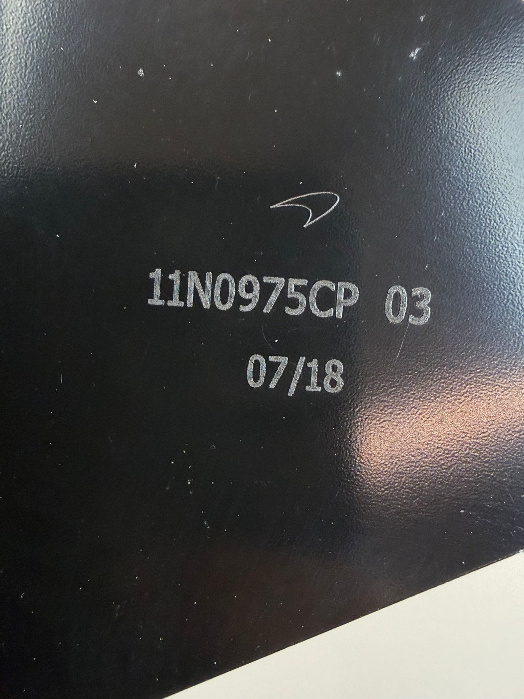McLaren 570S 540C 570GT 600LT Dead Pedal Kick Panel Bracket 11N0975CP OEM 2016-2021