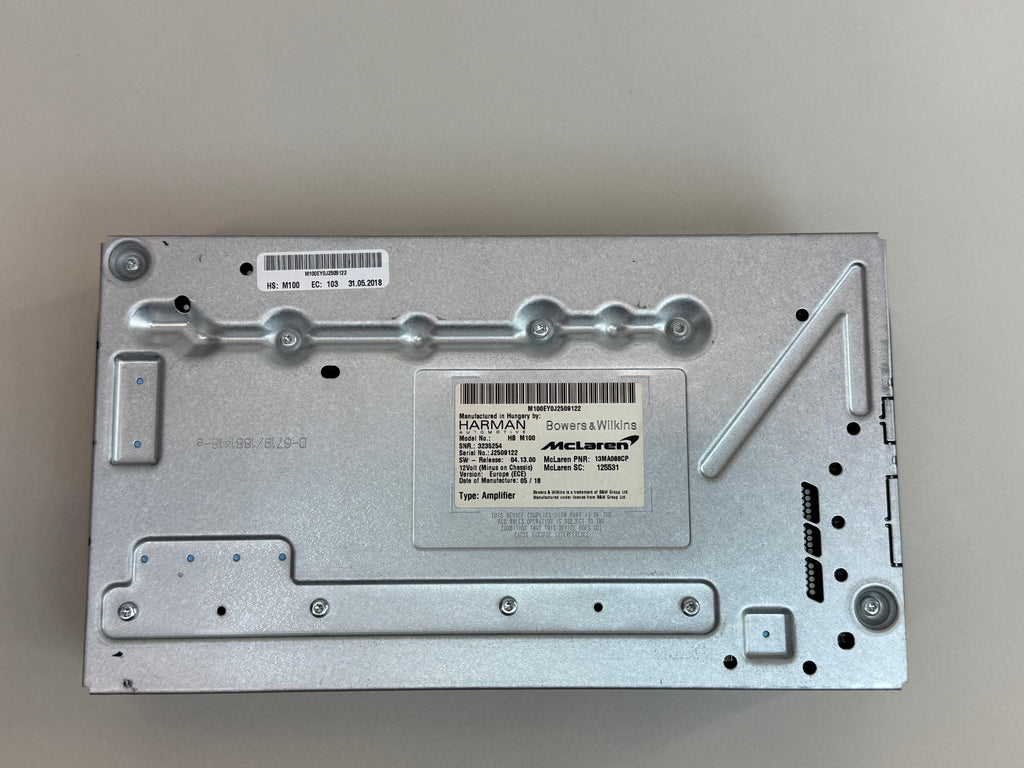 McLaren 570S 540C 570GT 600LT Harman Bowers & Wilkins Audio Amplifier 13MA088CP OEM 2016-2021