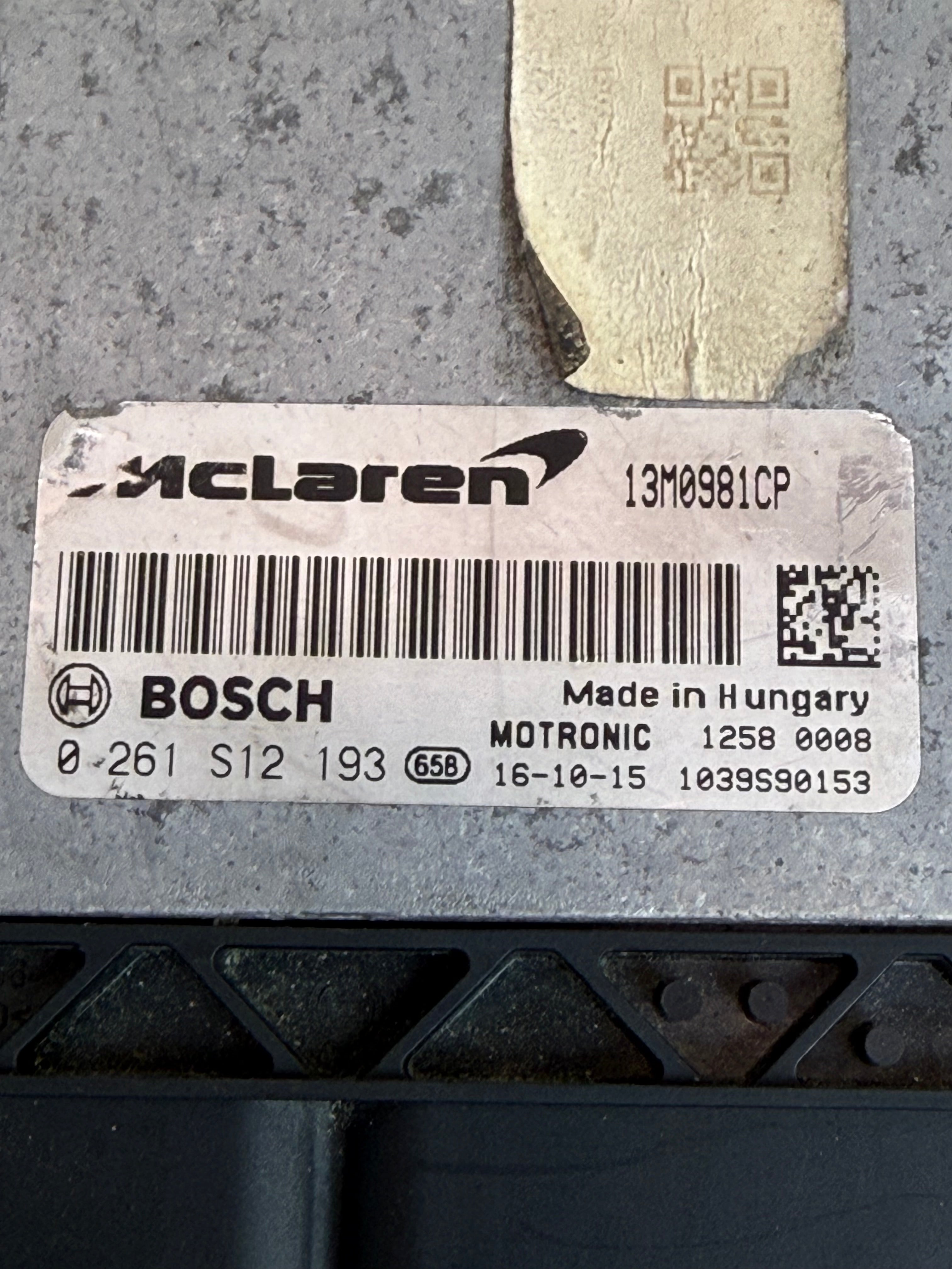 McLaren 570S 540C 570GT 600LT Engine ECU Control Module 13M0981CP OEM 2016-2021
