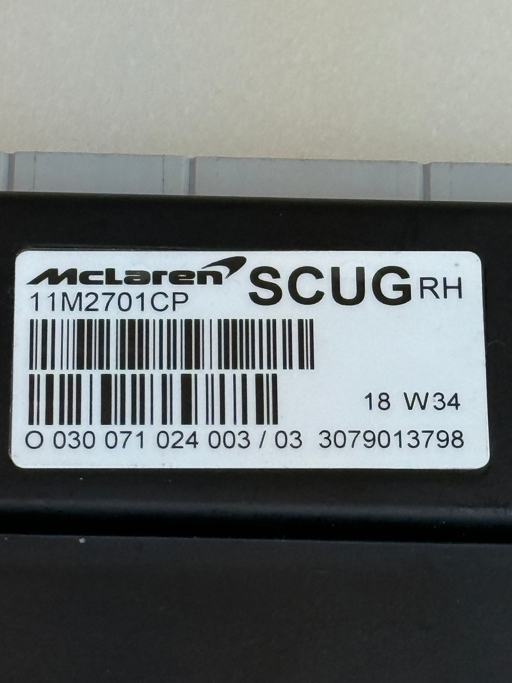 McLaren 570S 540C 570GT 600LT RH SCUG Control Module 11M2701CP OEM 2016-2021