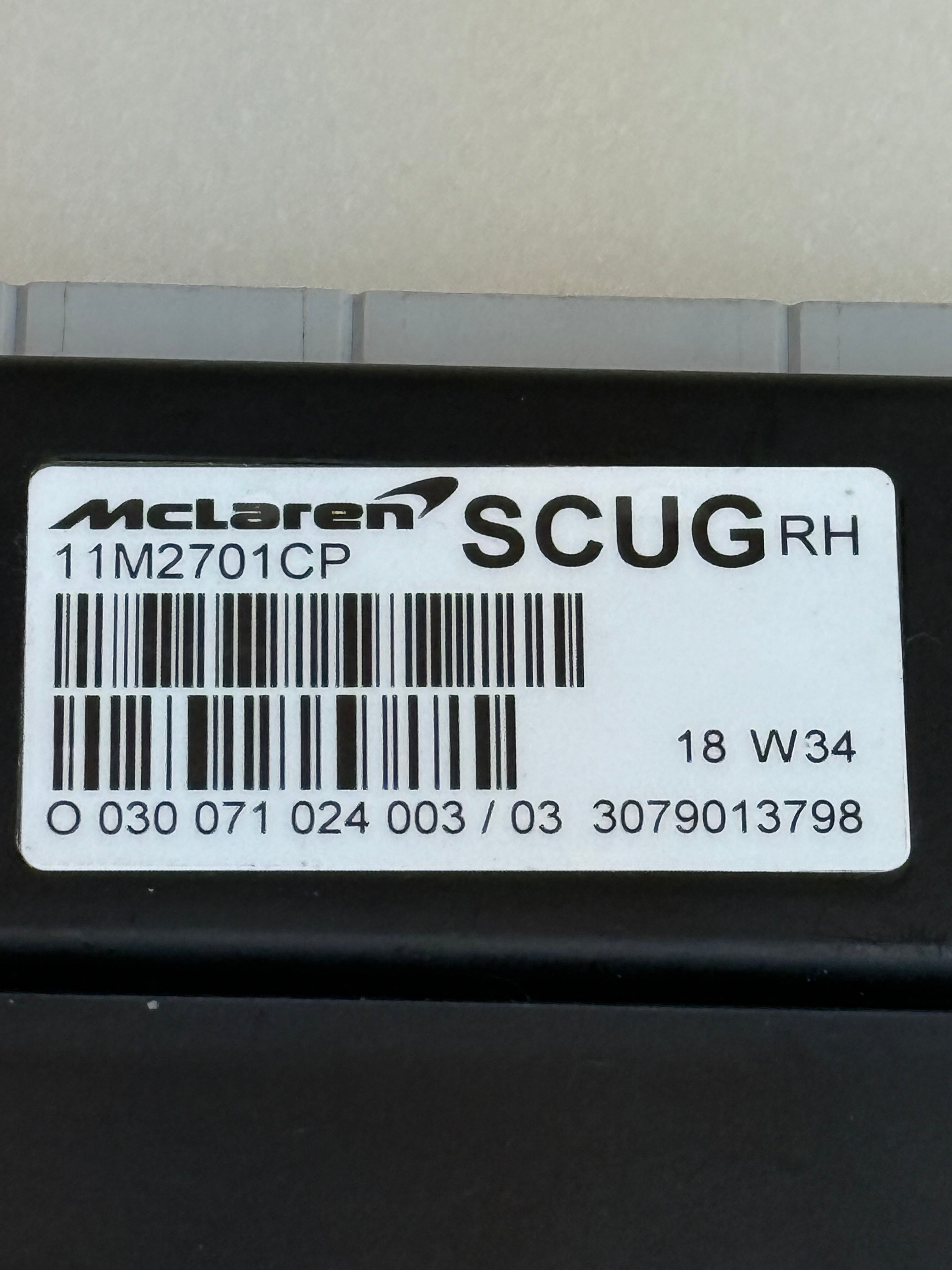 McLaren 570S 540C 570GT 600LT RH SCUG Control Module 11M2701CP OEM 2016-2021