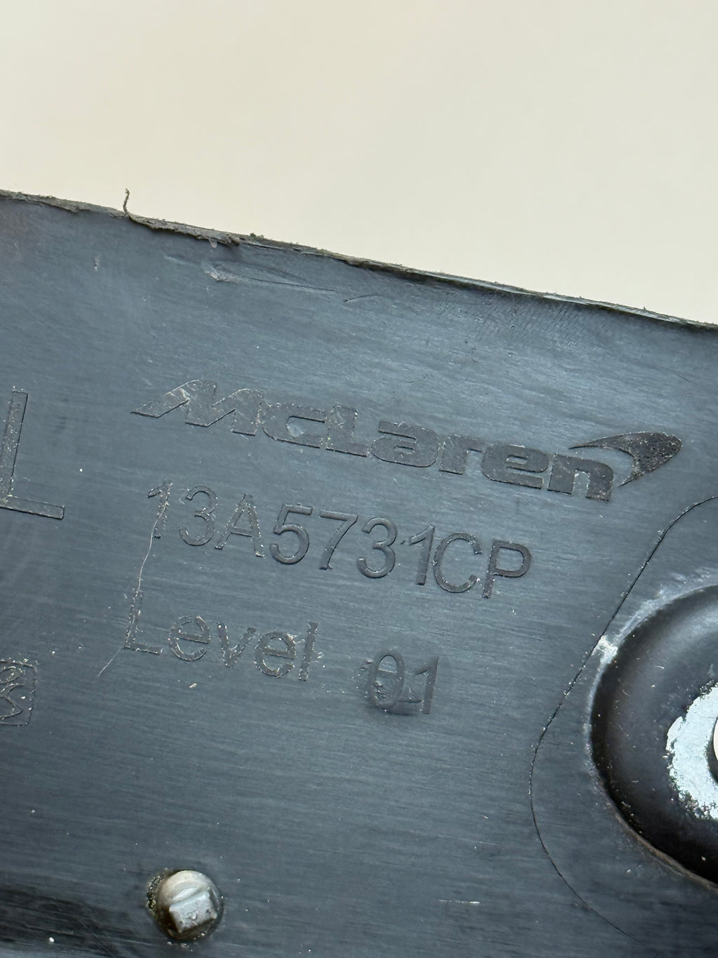 McLaren 570S 540C 570GT LH Left Front Inner Guard Moulding 13A5731CP 2016-2021