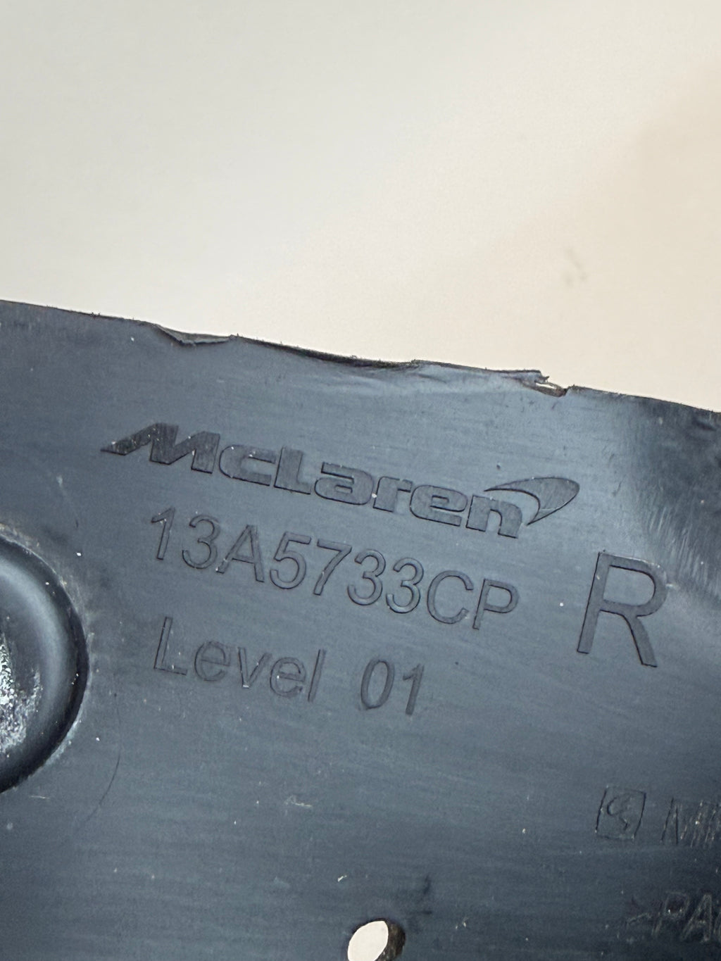 McLaren 570S 540C 570GT RH Right Front Inner Guard Moulding 13A5733CP 2016-2021