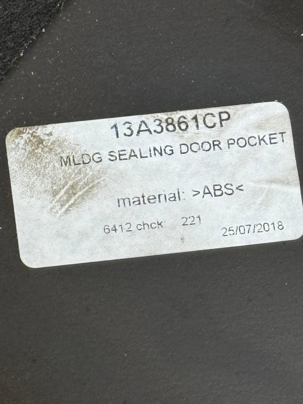 McLaren 570S 540C 570GT LH Left Door Pocket Storage Bin Insert 13A3861CP 2016-2021