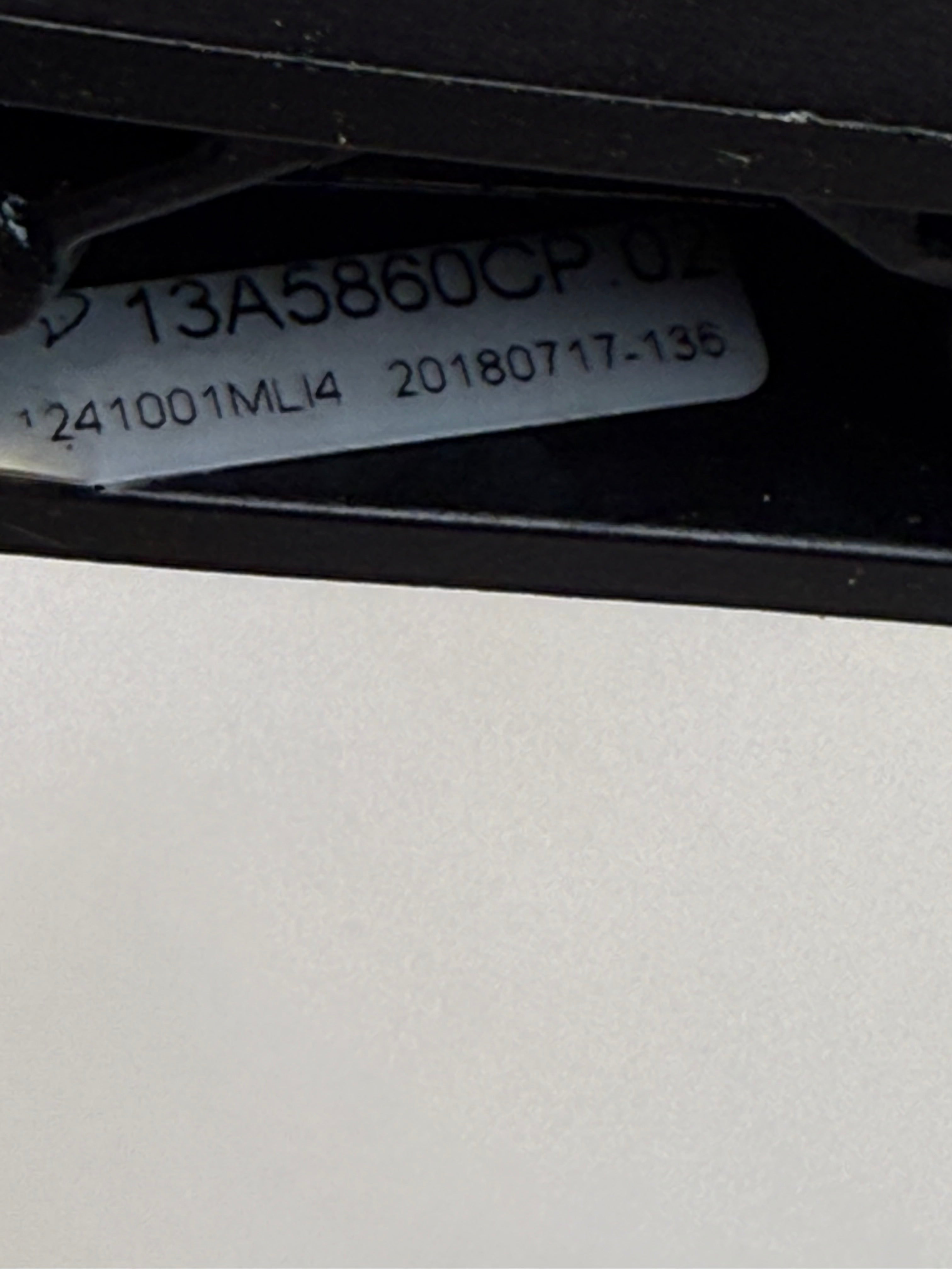 McLaren 570S 540C 570GT LH Left Windshield Wiper Arm Assembly 13A5860CP 2016-2021