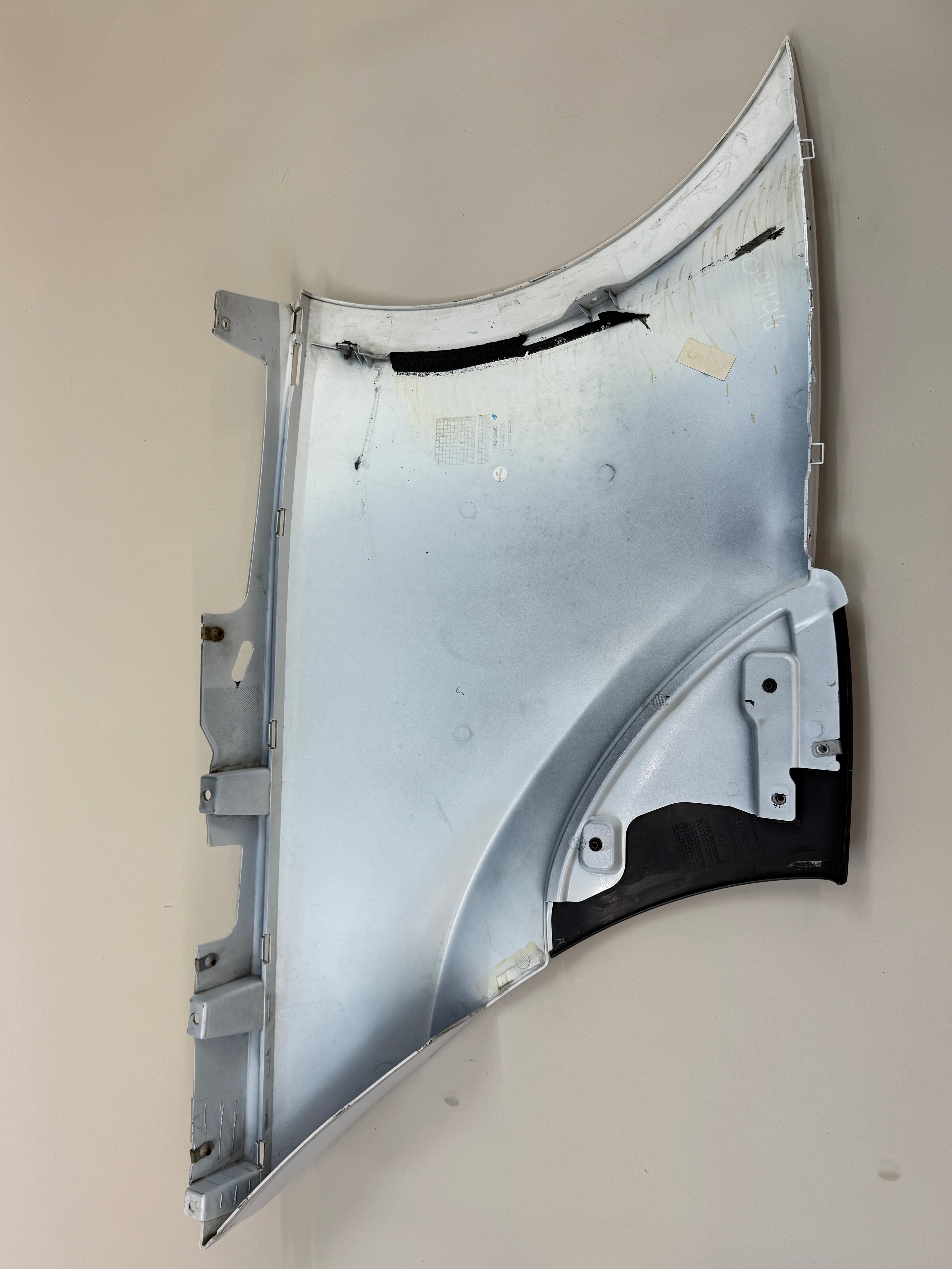 McLaren 540C 570S 570GT 600LT Rear Left Lower Quarter Panel Side Scoop Assembly 13A5314CP 13A5385CP White 2015-2021