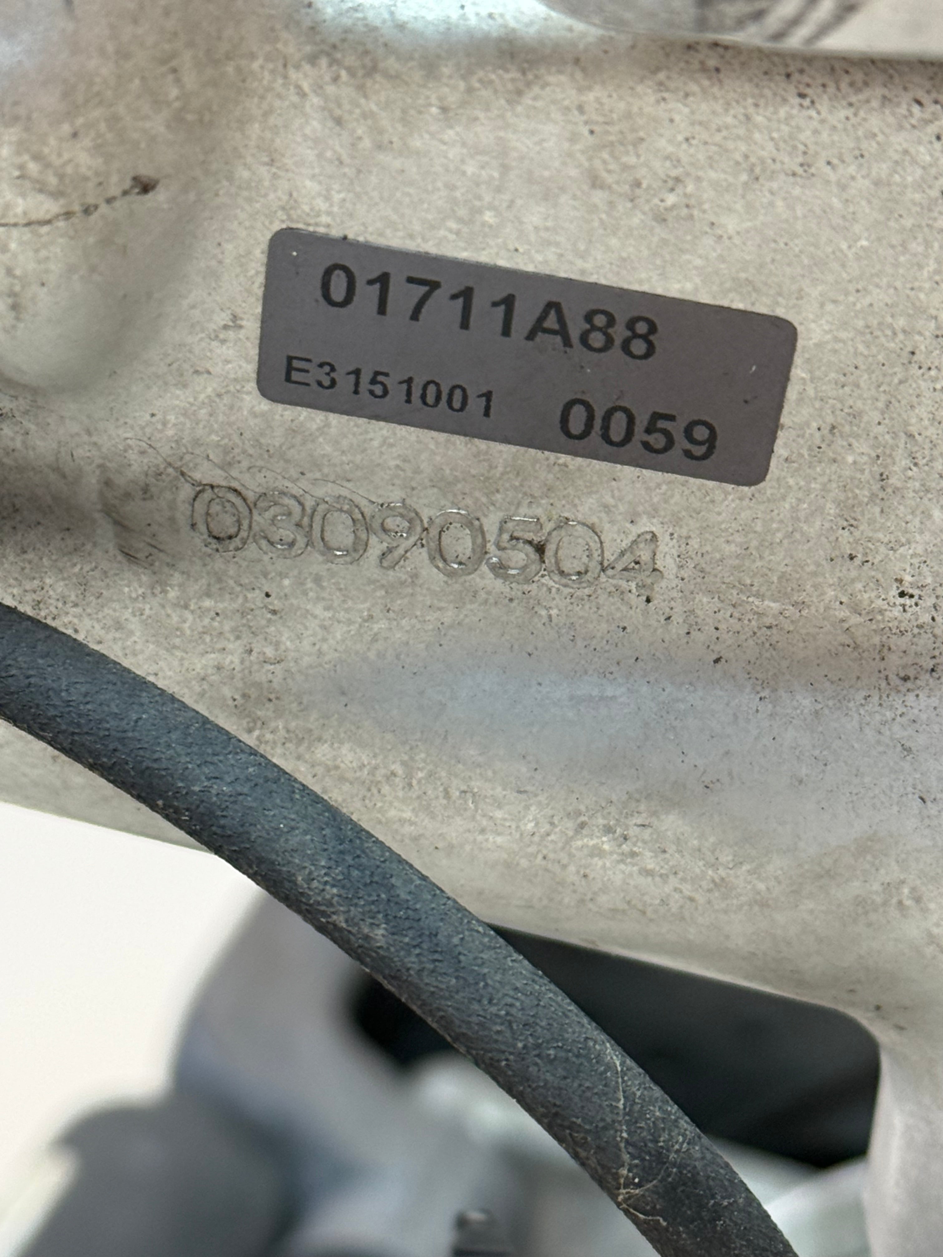 McLaren 570S Rear Left Suspension & Brake Assembly OEM | Carbon Ceramic Rotor Red Caliper Shock