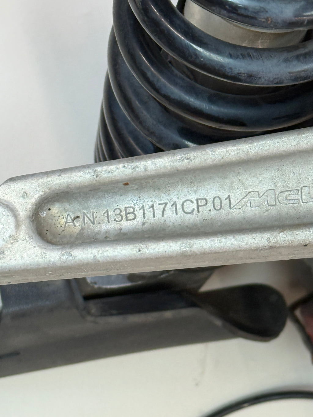 McLaren 570S Front Right Suspension & Brake Assembly OEM | Carbon Ceramic Rotor Red Caliper Shock