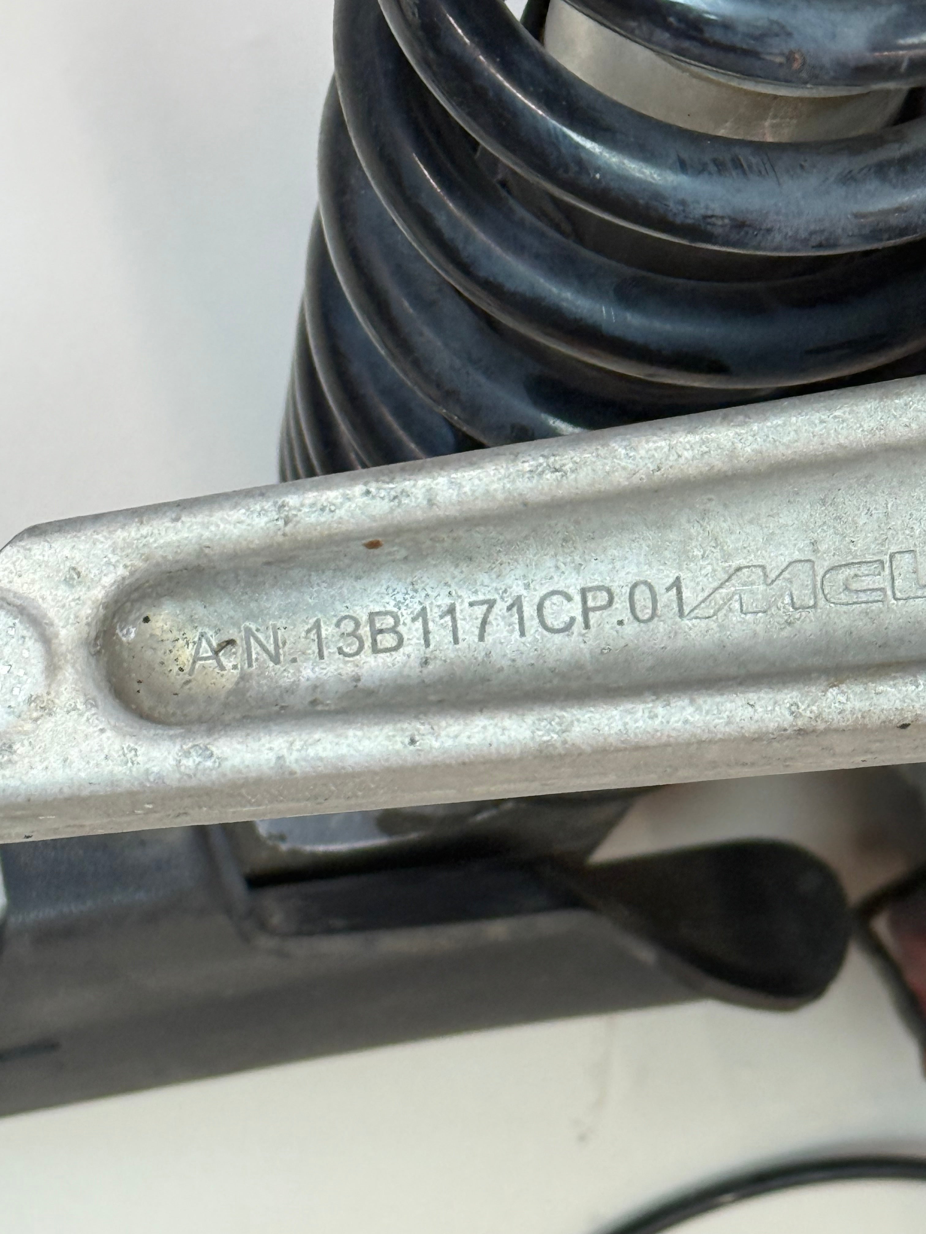 McLaren 570S Front Right Suspension & Brake Assembly OEM | Carbon Ceramic Rotor Red Caliper Shock