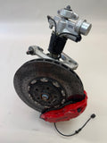 McLaren 570S Front Left Side Suspension & Brake Assembly OEM | Carbon Ceramic Rotor Red Caliper Shock
