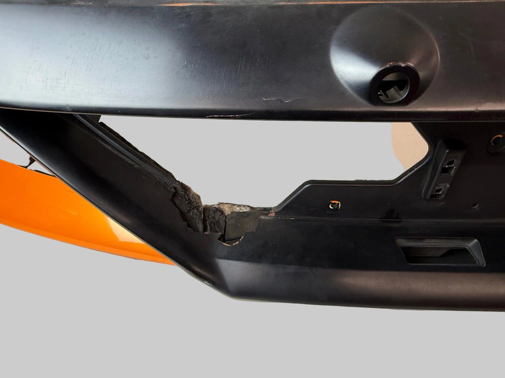 Lamborghini Huracan EVO Rear Bumper Cover OEM Orange Black Minor Damage 2019-2024