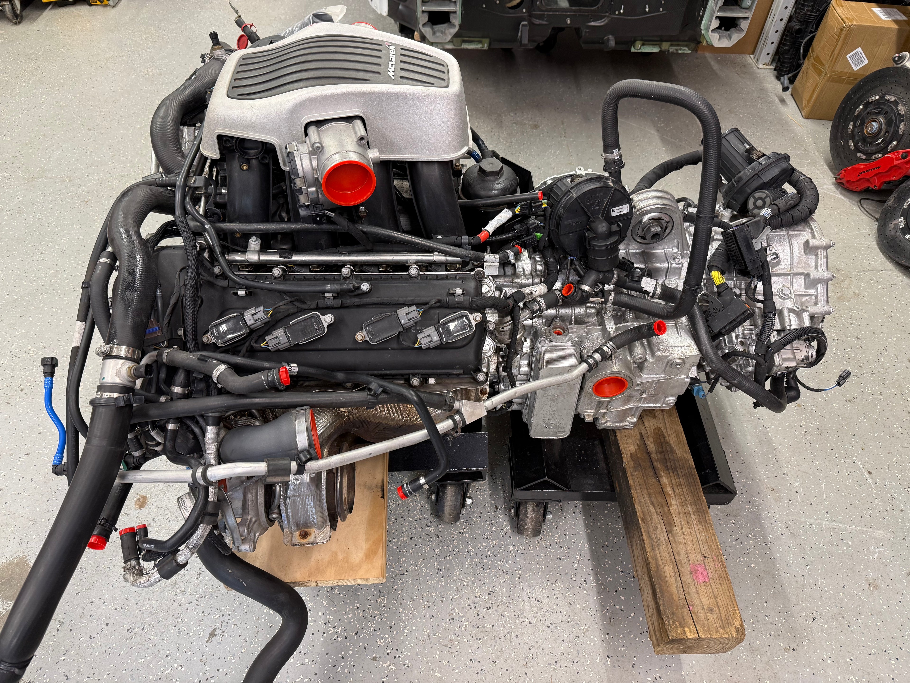 2019 McLaren 570S Complete M838TE 3.8L Twin Turbo Engine & SSG Transmission Assembly 15,316 Miles